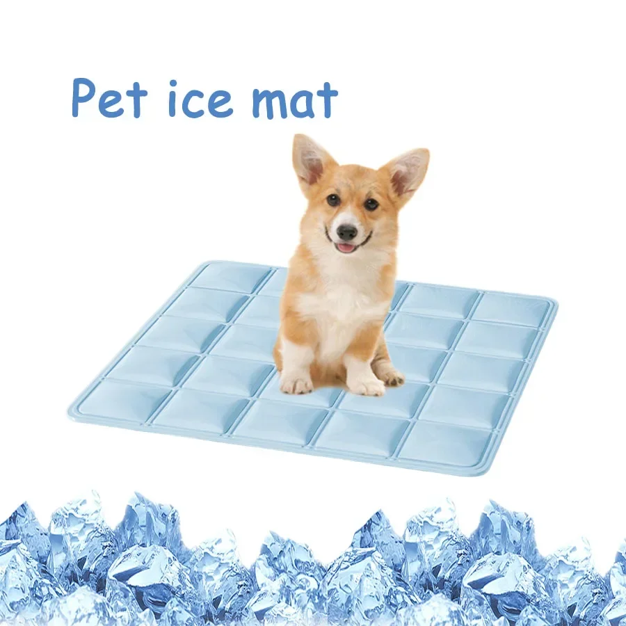 Letné chladenie domácich miláčikov nepremokavá ľahko čistiteľná ľadová mačka mačka mačka a psa Cool Mat Ice Cool Cushion Pet Supplies Supplies Cat Beds