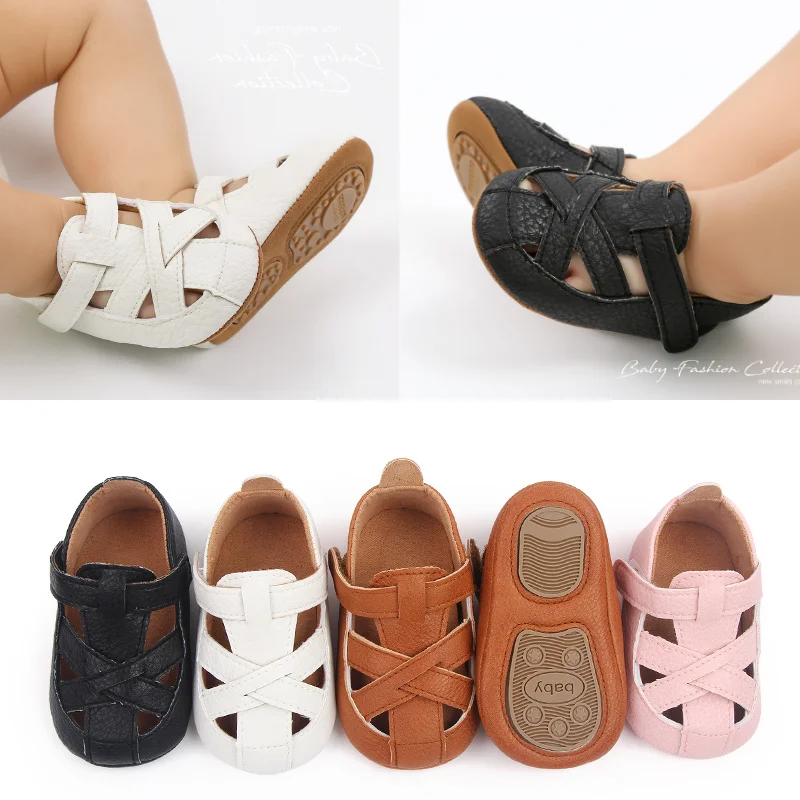 Letné detské sandále crossover priedušné protišmykové detské dievčatá Girl Sports First Walkers Unisex