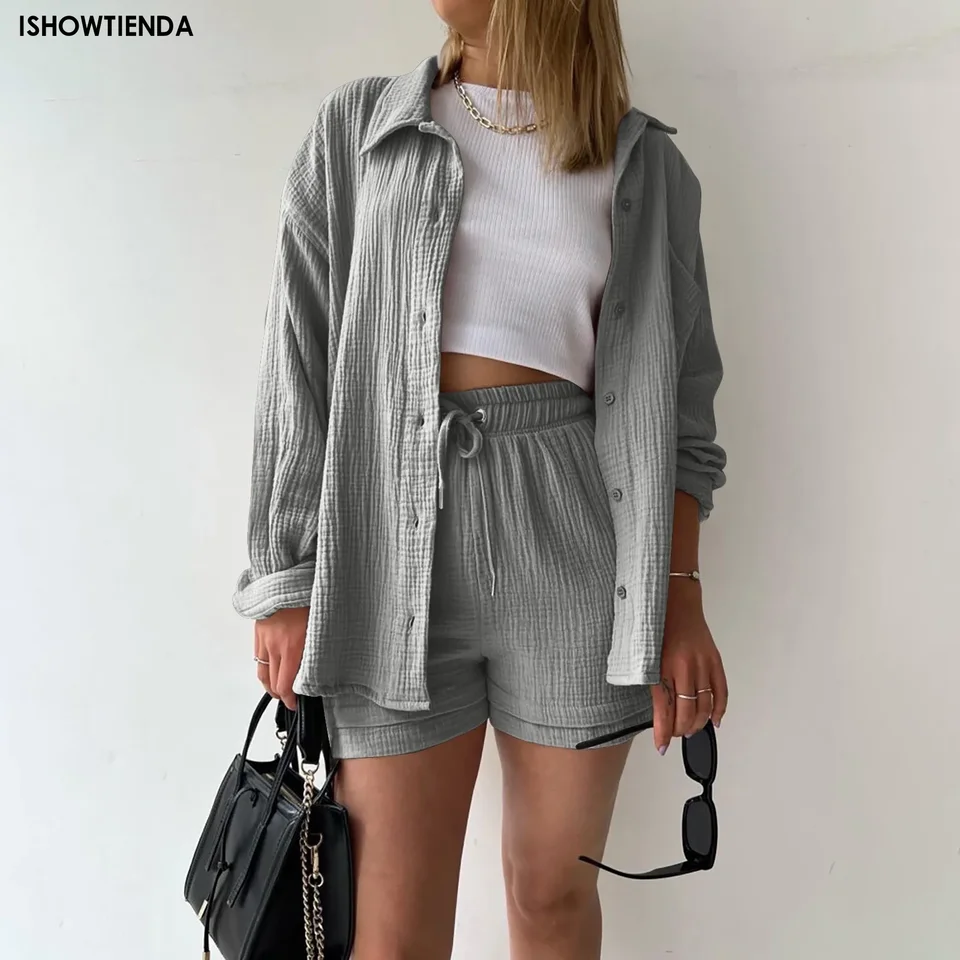 Letné dámske obleky krátke súpravy oblečenie pre ženy pre ženy 2024 Dvojdielne ženské oblečenie Solid gomic outfits pláž pláž