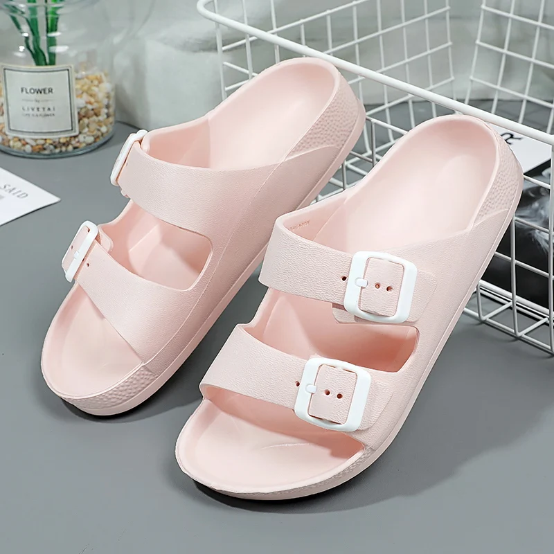 Letné dámske papuče Eva Platform Clogs Clogs Outdoor Beach Sandals Garden topánky Žena nastaviteľné pohodlné domáce topánky 42