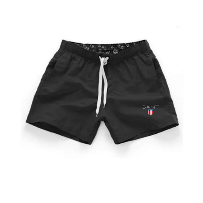 Letné horúce plávajúce telocvične kraťasy Men Polyester s spandexnou vložkou s vložkami na pláž pláž bermudas maskulina plavky