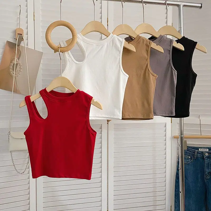 Letné módne tričko pre dievčatá mimo ramena s otvormi s krátkym dĺžkou tenký vatový materiál Dance Wear
