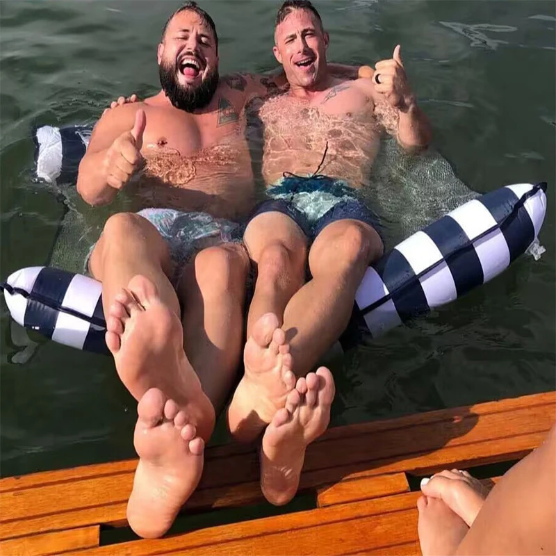 Letné nafukovacie skladacie plávajúce rad kúpalisko Vodná hojdacia hojdačka vzduchové matrace Bed Beach Water Sports Lounger Stolička