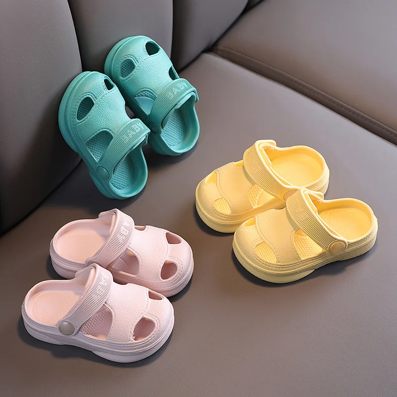 Letné nové topánky pre detskú dieru Deti Nice Non -Slip Soft Floor Boys Boys Girl Kids Beach Sandals Plippers 1 - 5 rokov
