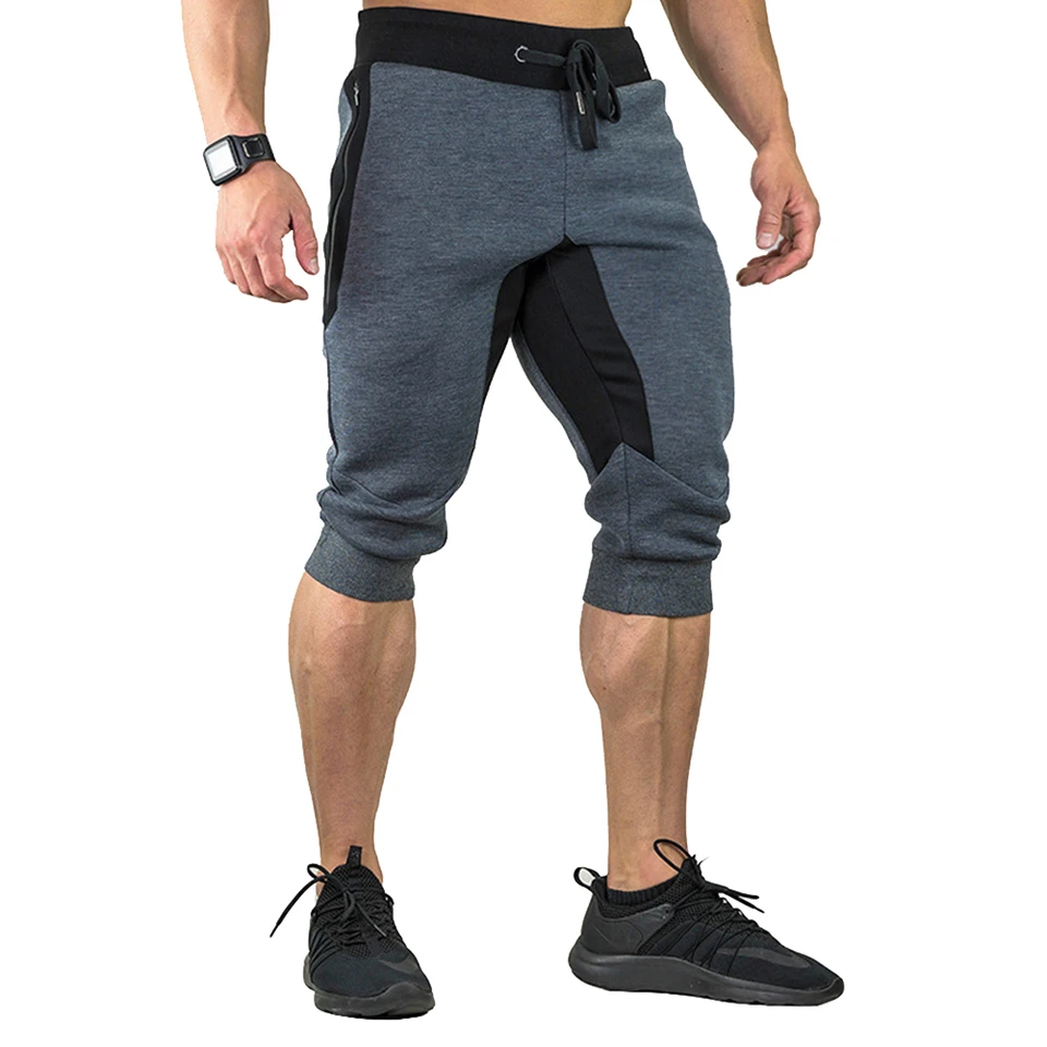 Letné pánske neformálne bavlnené kraťasy Running Working Joggers Sheatpants Jogging Sport Capri nohavice