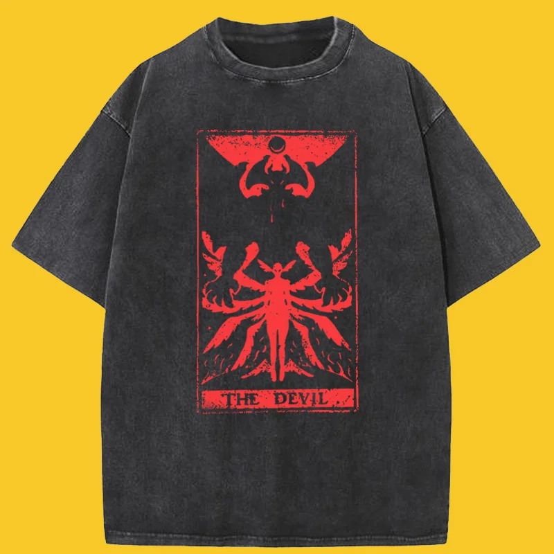 Letné pánske tričko Devil Tarot Dabiruman Devilman Crybaby Japan Anime Tete Tirkera Harajuku Manga Tričká Cotton Clothing Tirls