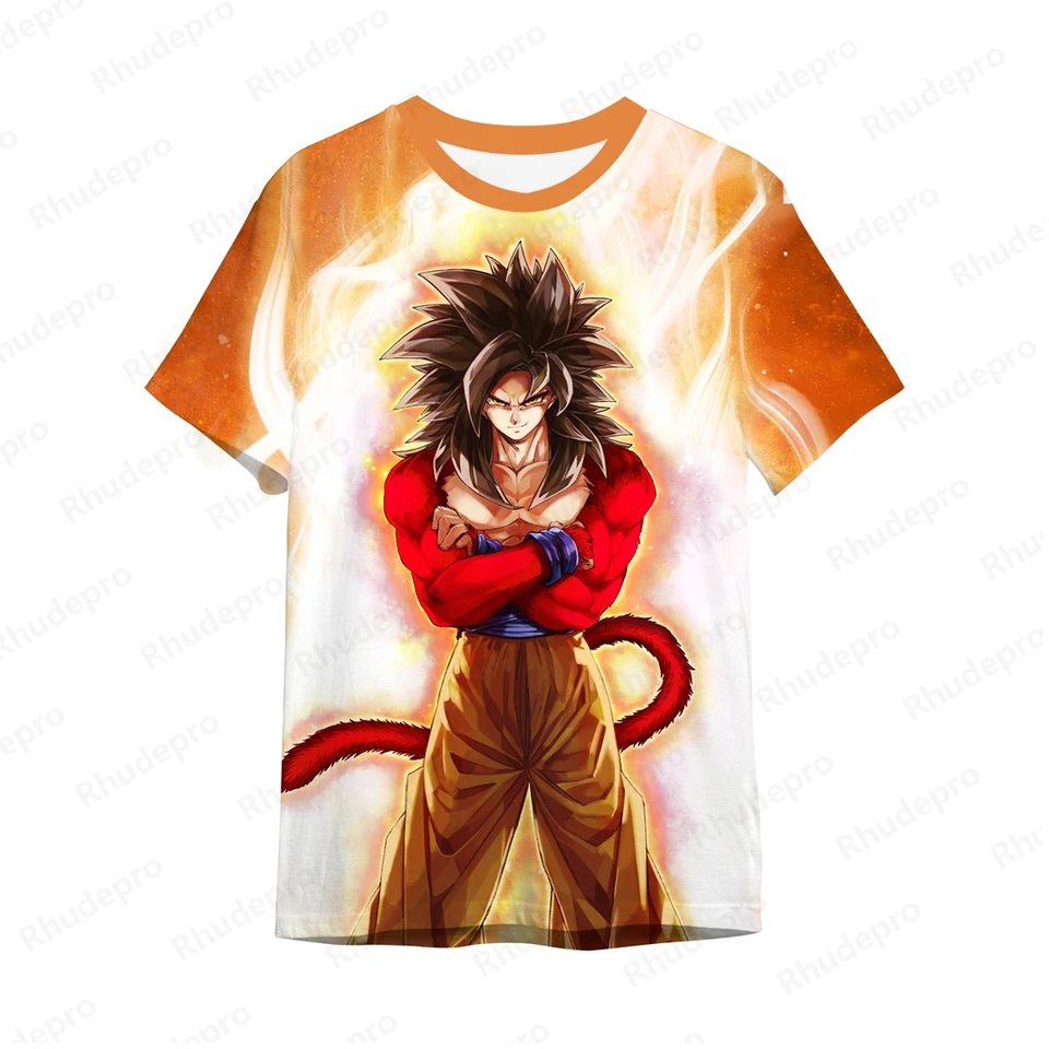 Letné pánske tričko Y2K Pánske tričko Vysoko kvalitné Dragonball Clothing Vegeta Tops Hip Hop Goku Harajuku Super Saiya Tirls 100-5xl