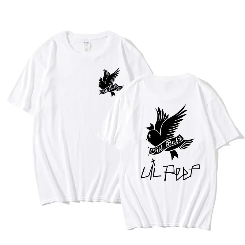Letné tričko Lil Peep hip-hop spevák Loose Fun Tlač Tee harajuku voľné ženy Príležitostné elegantné topy s krátkym rukávom Dámska ulica top