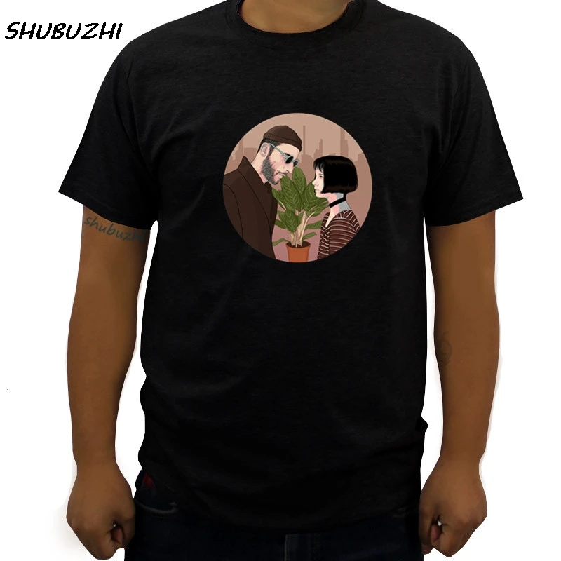 Letný klasický francúzsky film The Professional Tir Men Men ženy Leon Mathilda Tlačte TEES Tričko s krátkym rukávom