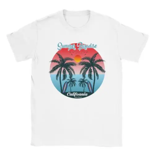 Letný raj - Benátky pláž Kalifornia - Vaca - Unisex Crewneck Tričko