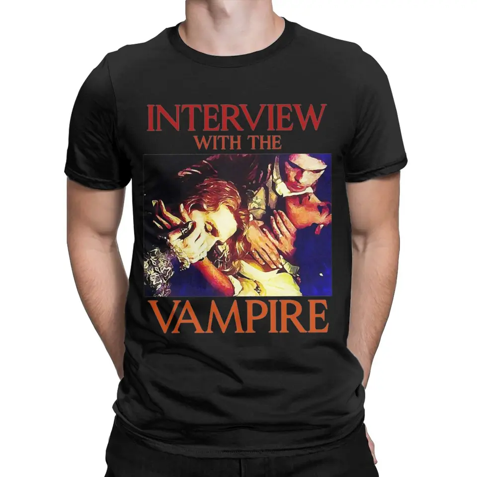 Letný rozhovor s Vampire Vintage for Men Dámske košele oblečenie vtipné odpaliská tričká 100% bavlnené odevy