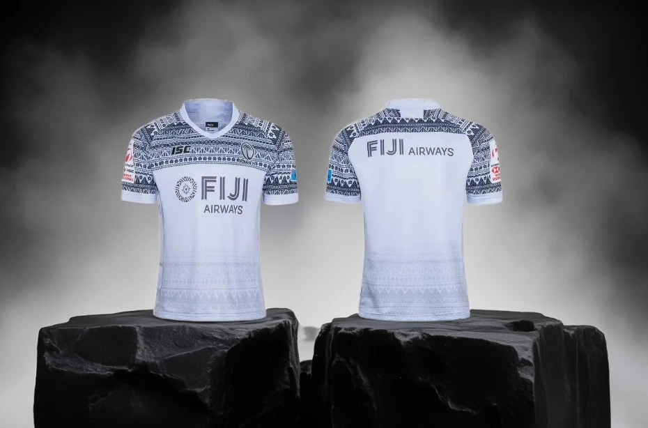 Letný výbušný fidži Rugby Jersey Domov Jersey 3D tlač Pánsky športový šport Priedušné rýchle sušenie Tričko Cast Fitness