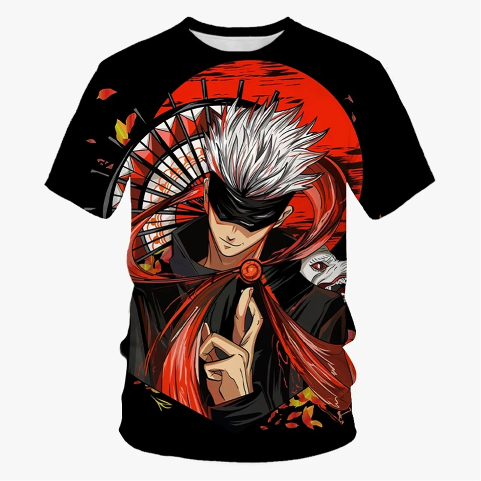 Leto nový módny trend anime 3D tlač Tlačené tričko neutrálne móda harajuku anime neformálne pohodlné topánky s krátkym rukávom