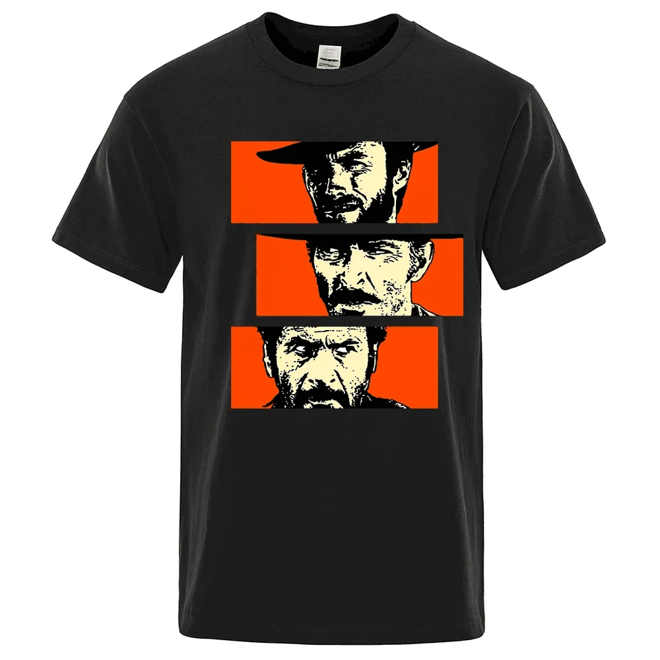 Leto The Good The Bad and Ugly Blondie Angel Eyes Tuco Cowboy T košeľa Men ženy Il Buono Brutto Cattivo nadmerne veľtrhové topánky bavlny