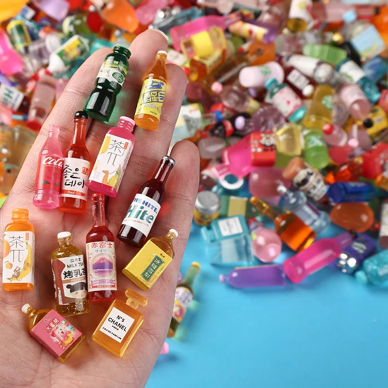 Leuke Miniatuur Poppenhuis supermarkt voedsel Snacks Mini Cake Wijn Drinken Voor Blyth Barbies Bjd Pop Keuken Accessoires