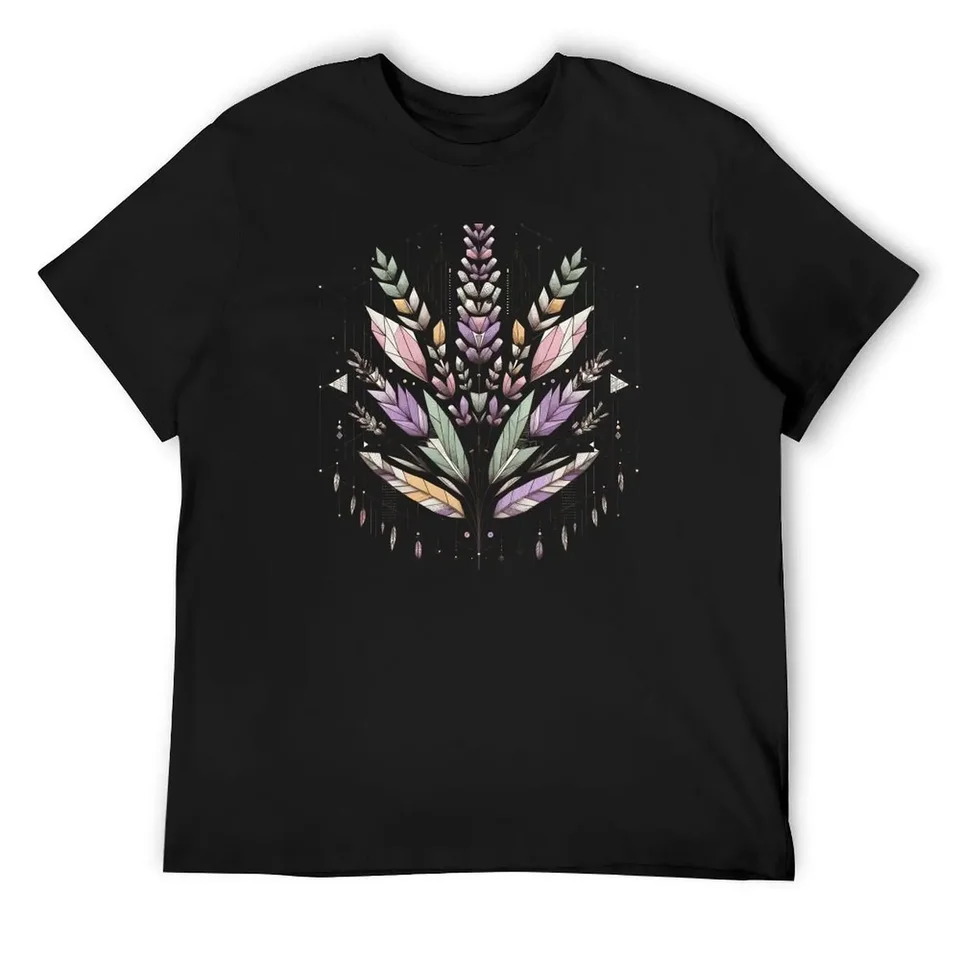 levanduľová košeľa, boho košeľa, botanická košeľa, tričko s kvetinovou meditáciou príroda levanduľový trič