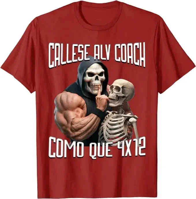 Levanto Fierros Porque Calacas Chidas Gym Tričko Pánske kostrové kondície Cvičenie TEE Tops Tops Manžel Daddy Novinka darčeky