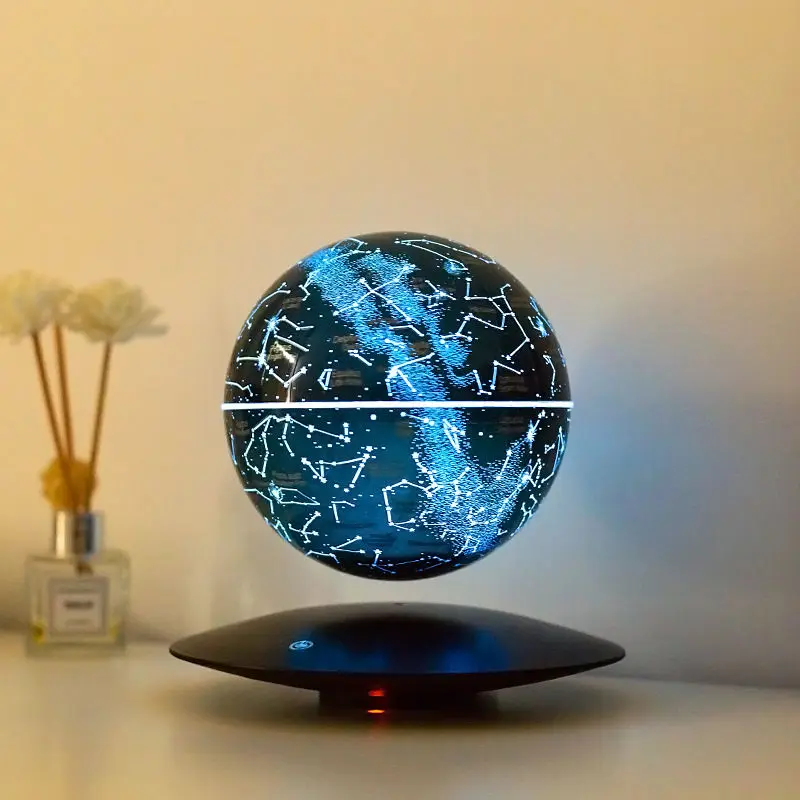 Levitačná lampa Magnetická levitacia Globe Led Zem plávajúce rotujúce globe nočné noviny vianočné darčeky galaktické hviezdne oblohy