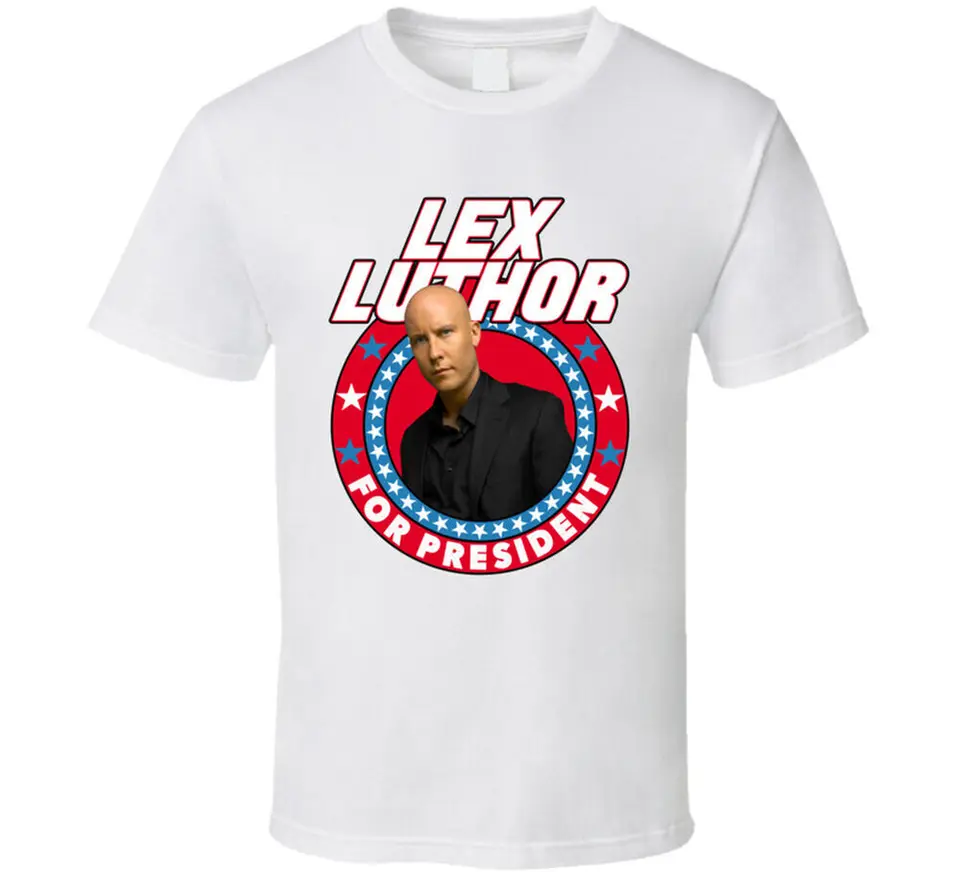 Lex Luthor Smallville pre prezidentskú televíznu reláciu Villain Fan Tir tričko