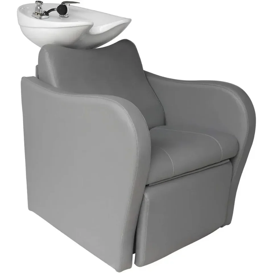 Lexus Backwash Unit - Salon Shampoo Stoličky a sklonenie porcelánového šampónu misky, faucet s jednou rukoväťou v európskom štýle, extra široké sedadlo