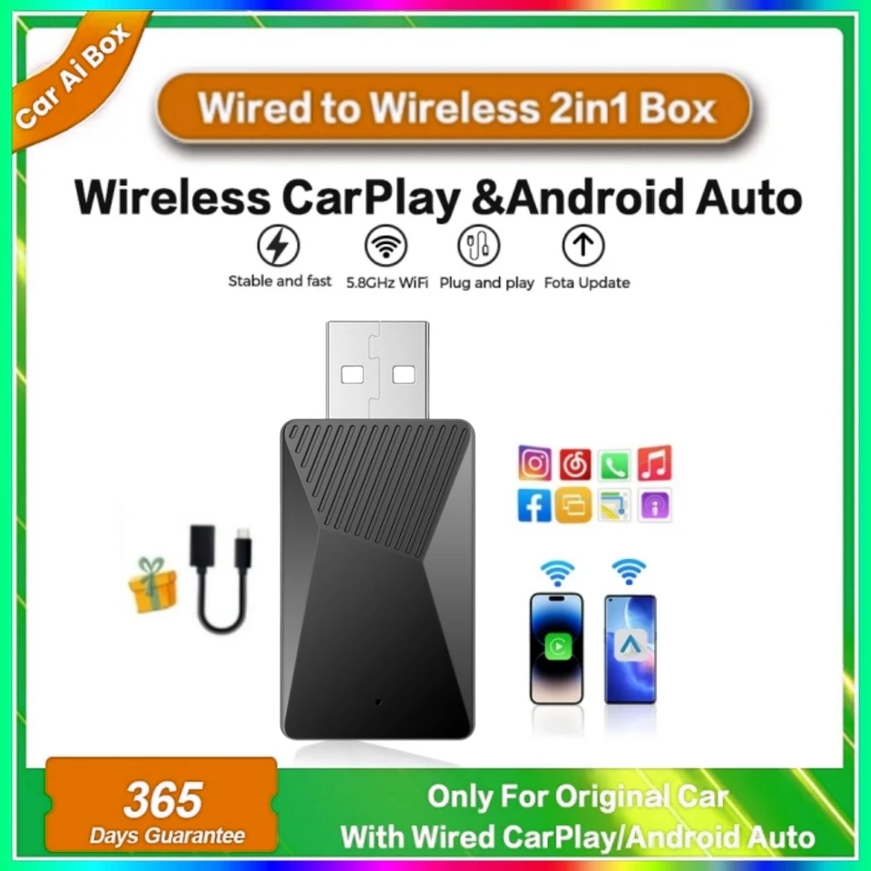 Lexxson Mini CarPlay Smart Box Wireless Android Auto adapter
