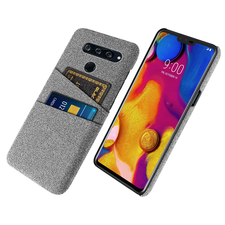 LG V40 Thinq pre LG V40 ThinQ Pase Luxusná tkanina Dual karta pre LG V40Thinq Funda pre LG V40 Thinq V 40 Coque pre LGV40