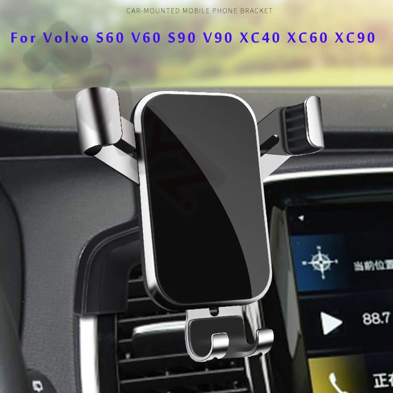 LHD Držiteľ telefónu s automobilom pre Volvo S60 V60 S90 V90 XC40 XC60 XC90 STYLING STYLING DVOD GPS GPS STAND SONTABLE SUPPE MOBILNÉ PRÍSTUPY