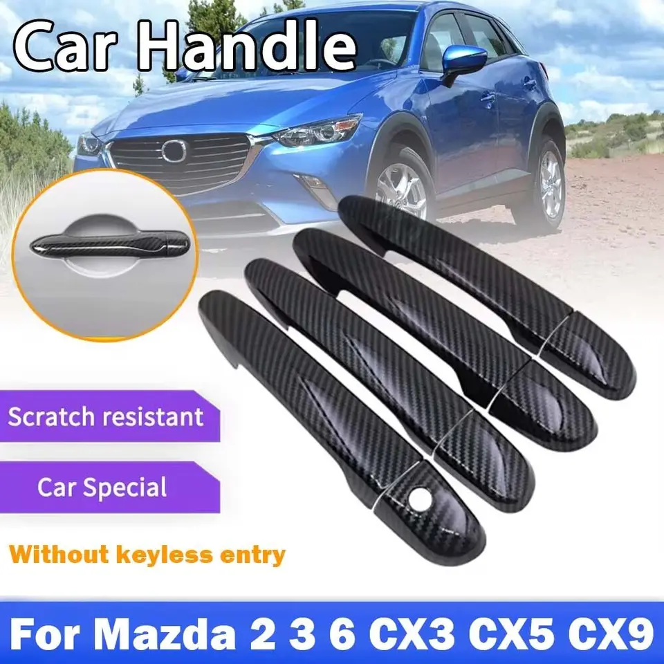 LHD pre Mazda 2 3 6 CX3 CX5 2014 2015 2016 2017 2018 2018 2019 CAR Smart Keyless Dvere Cover Tin