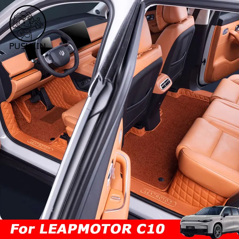 LHD RHD podlahové rohože pre skok pre skok C10 2024 2025 2026 Vlastné podložky automobilu automobilový kryt koberce interiérové ​​doplnky