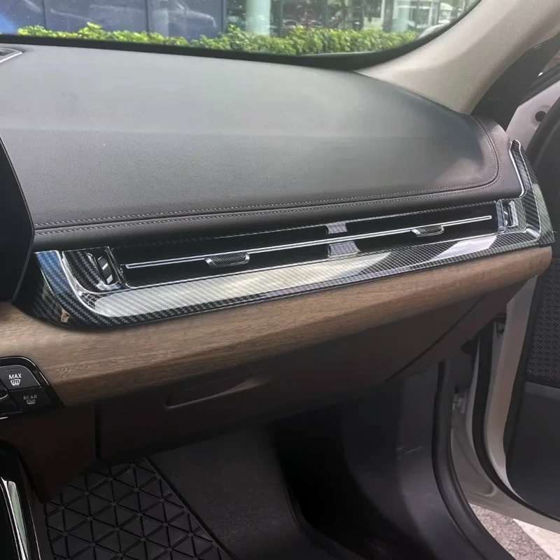 LHD RHD pre BMW X1 U10 2023 2024 ABS uhlíkové vlákno Interiér Center Console Co-Pilot Dashboard Dashboard Dekorative