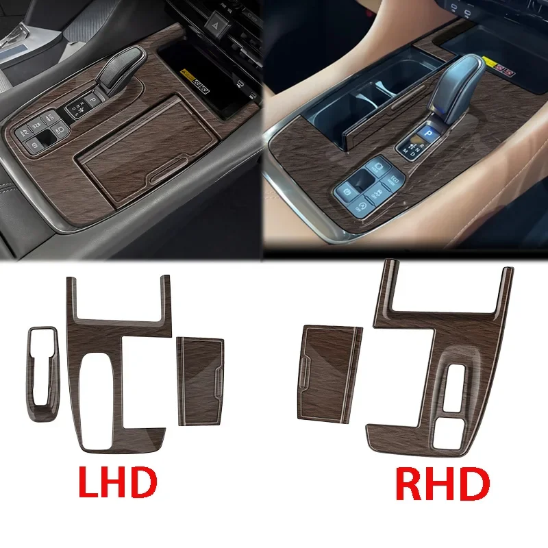 LHD RHD pre Toyota Alphard VellFire 40 Series 2023 2024 ABS ABBARTové vlákno Centrum Console Shift Panel Panel Tin