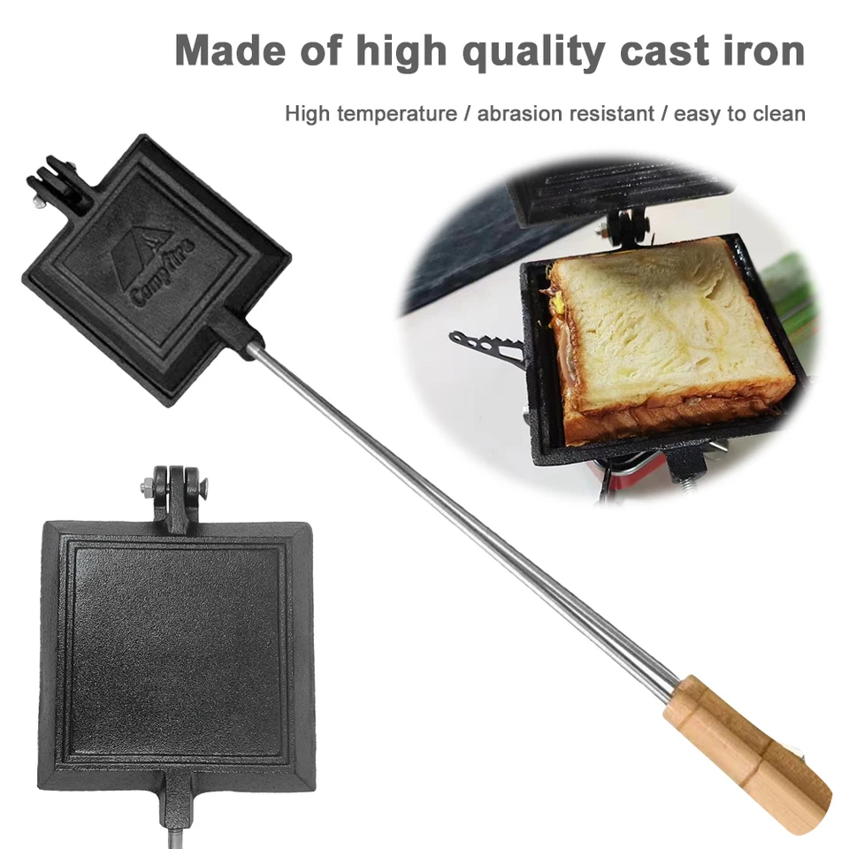 Liatinový sendvič sendvič s nelepivým toastovým raňajkovým strojom s obojstranným sendvičom Pank Pancake výrobca chlieb toast kuchynský náradie