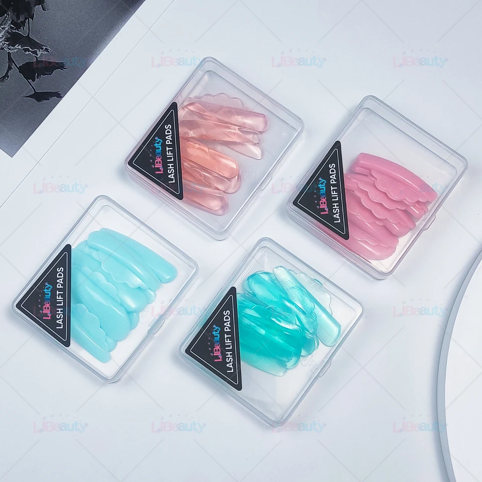 Libeauty v Curl Glue Free Silikone Ryeš Perm vankúšiky Super lepivé lesklý výťah štít Zdvíhanie 3D náradie na natáčanie rias