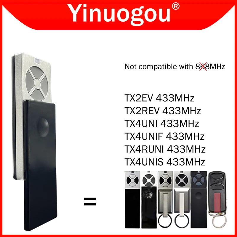 LiftMaster tx2ev tx2rev tx4uni tx4unif tx4runi tx4unis garážové dvere / brána diaľkové ovládanie 433MHz Rolling Code Programming
