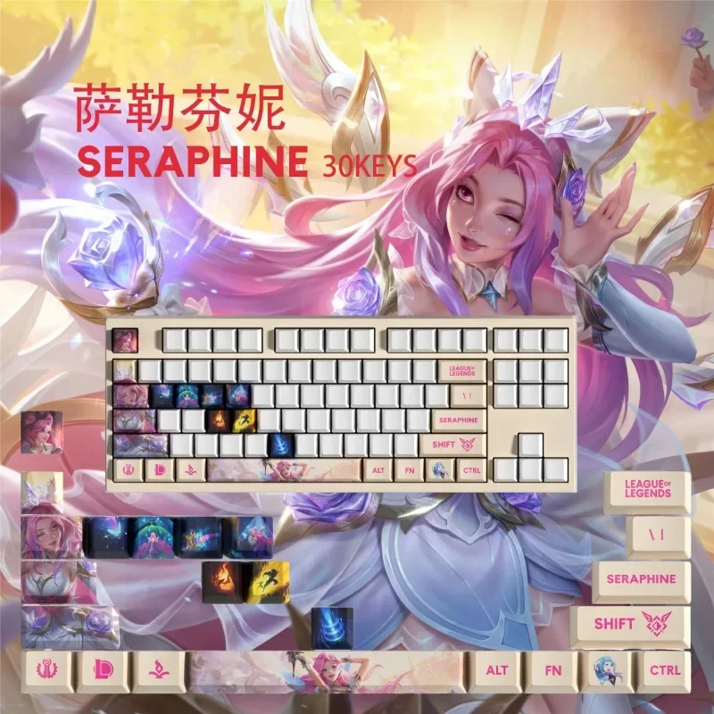 Liga legendy anime hra Perifery keycap 30 kľúč lol jinx yasuo Viego kaisa zručnosť