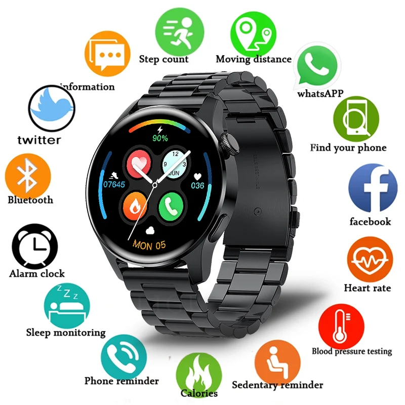 Lige 2024 Smartwatch Men pre Huawei Xiaomi Sports Fitness Tracker srdcová frekvencia Krv Kyslík Monitorovanie Digitálnych hodiniek Ladies