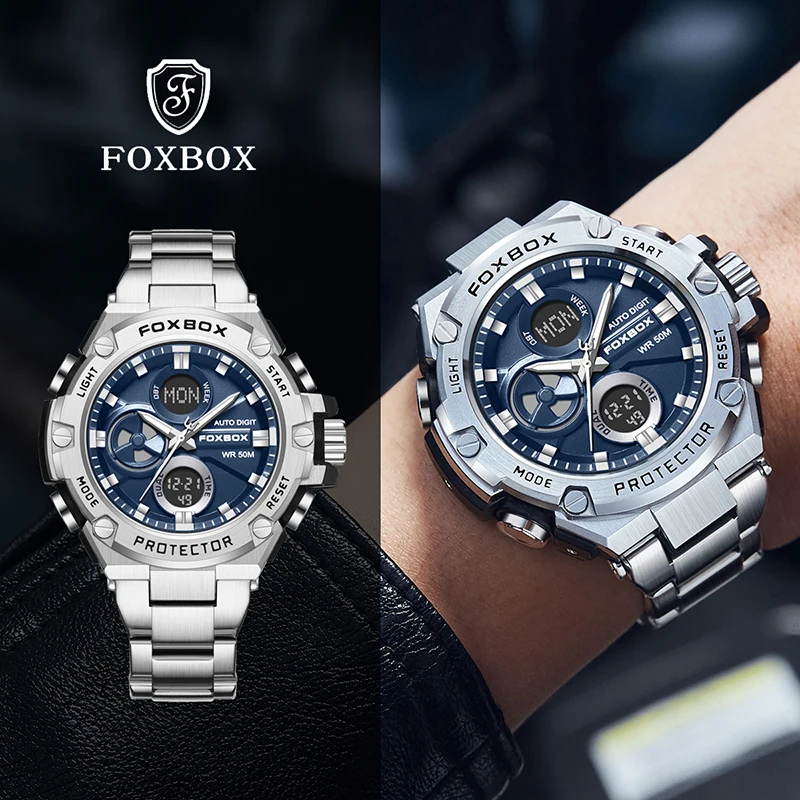 Lige Fashion Watch Top Brand Men Quartz náramky