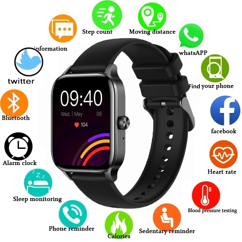 Lige Women Smart Watch Men Custom Dial Bluetooth Call Hodinky ženské zdravie Manage