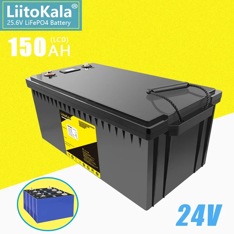 Liitokala 24V 150AH LIFEPO4 SOLOR GOLF AUTO PRE VOZIDELOVÉ VOZIDLODNÉ BATÍVNY