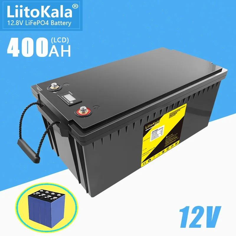 Liitokala 48V 100AH ​​LIFEPO4 batéria 24V 200AH RV SKLADOVANIE ENERGIE Nabíjateľná batéria vstavaná v BMS pre elektrické svetlá