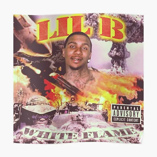 Lil b biely plameň plagát vintage miestnosť maľba dekorácia tlače nástenná nástenná maľba Moderný domáci obrázok