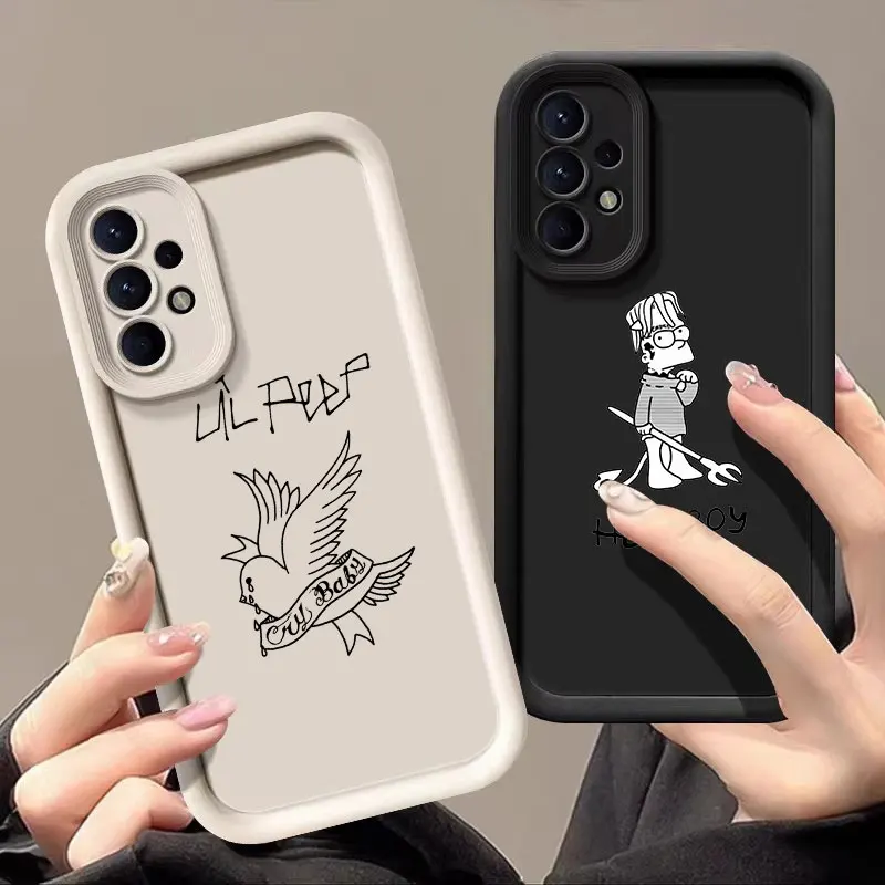 Lil Peep Hell Boy Rapper Case pre Samsung Galaxy A55 A35 5G Prípad A13 A54 A53 A52 A34 A33 A32 A21S A14 A23 24 A51 A51 A71