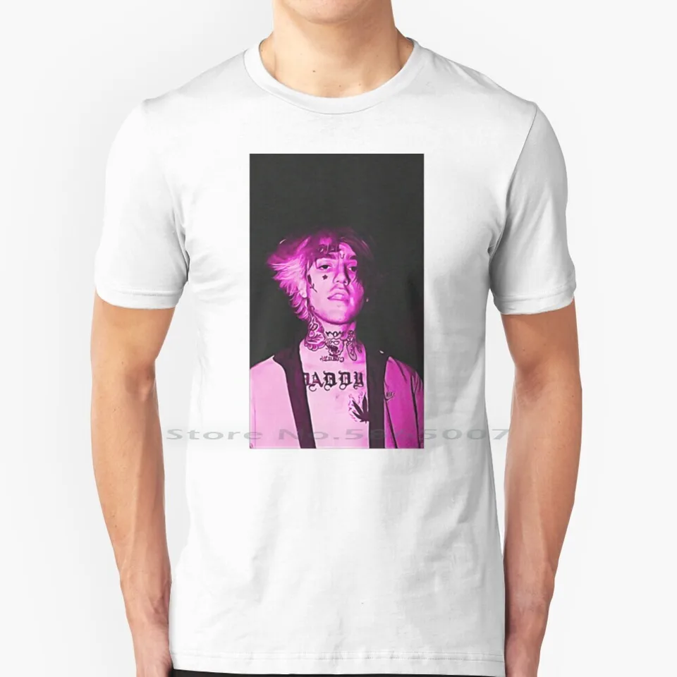 Lil peep neon Pink 100% bavlnená tričko Lil Peep Live Lil Peep Video lil peep texty Lil Peep Oficiálne lil peep hudobné video lil