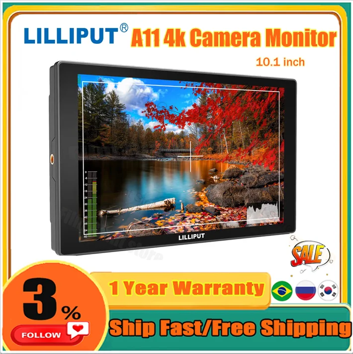 Lilliput A11 4K Monitor fotoaparátu DSLR Full HD 1920x1200p 10,1 