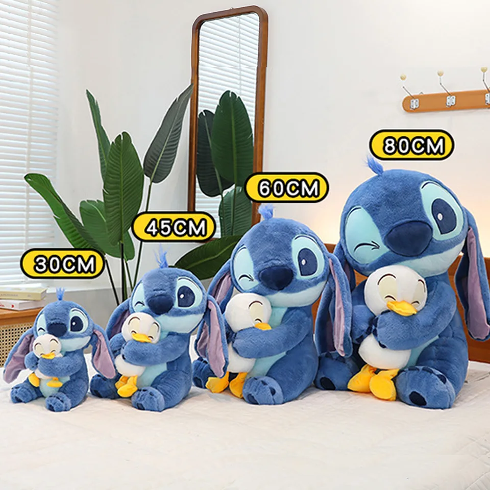 Lilo a steh roztomilý karikatúra plyšové bábiky hračky kawaii Anime Soft Soft Dolls Plych vankúš
