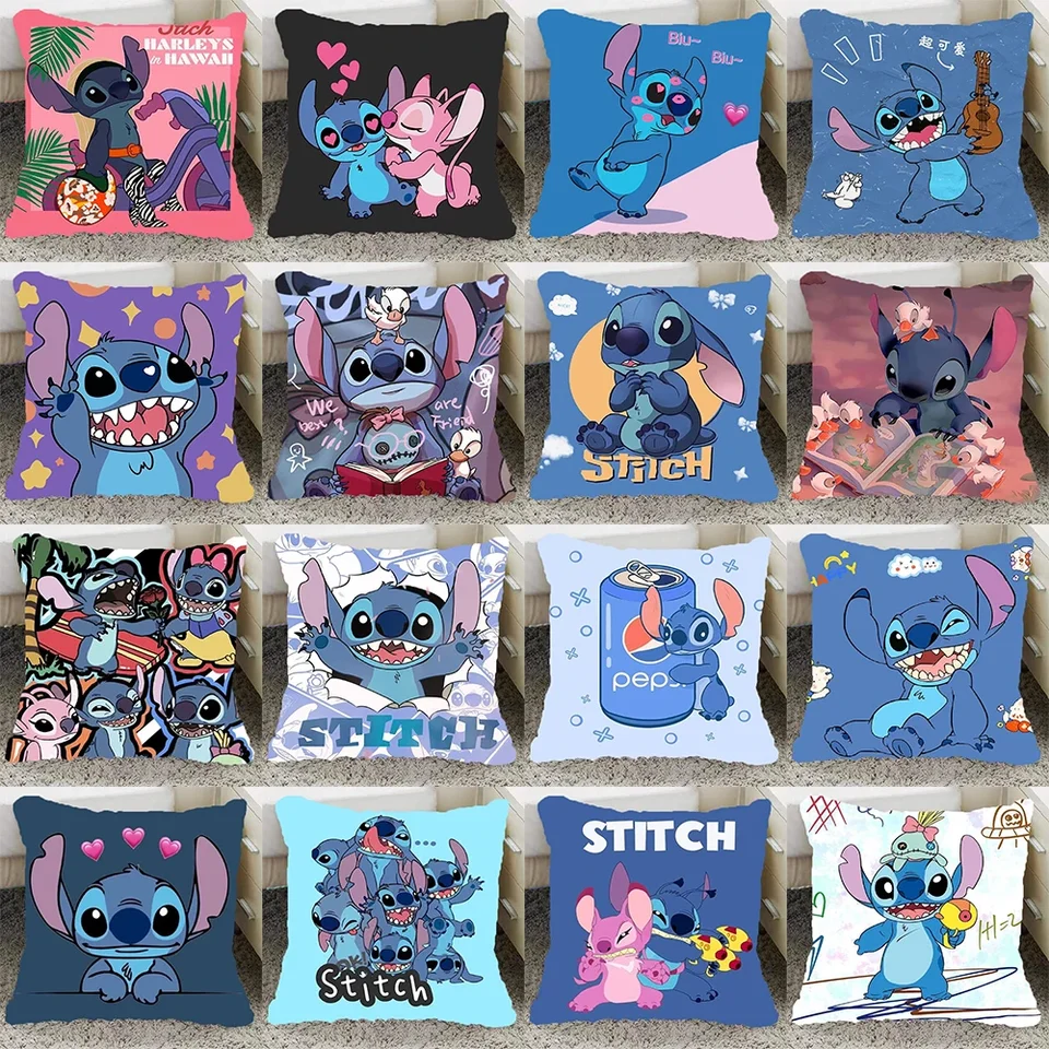 Lilo a Stitch vankúše roztomilý karikatúra anime vankúš Obýva
