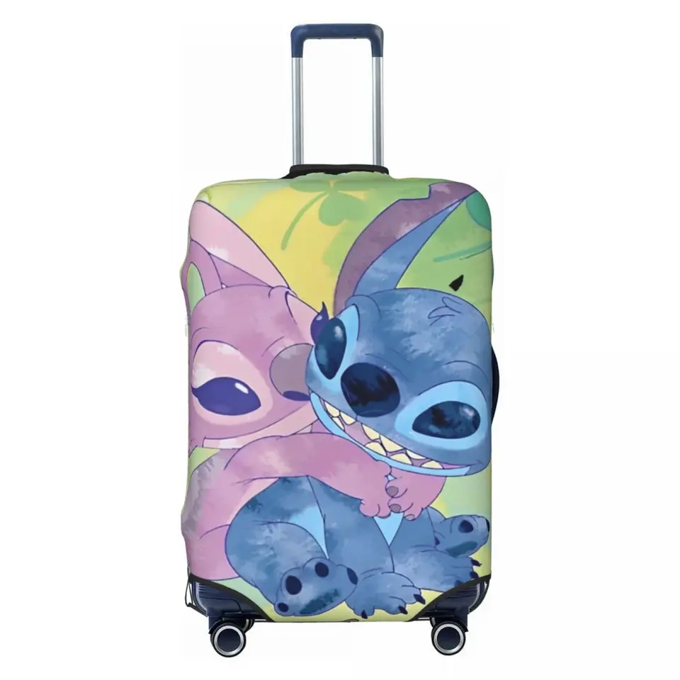 Lilo & Stitch Angel St. Patrick's Day Clover Cover Cover Crus Cruise Trip Flight Fun Batožina chránič puzdra