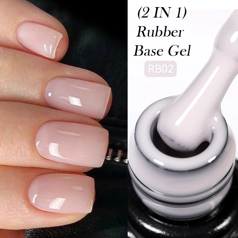 Lilycute Nude Crystal Gum Base Base Gel Gel Poľh Našt