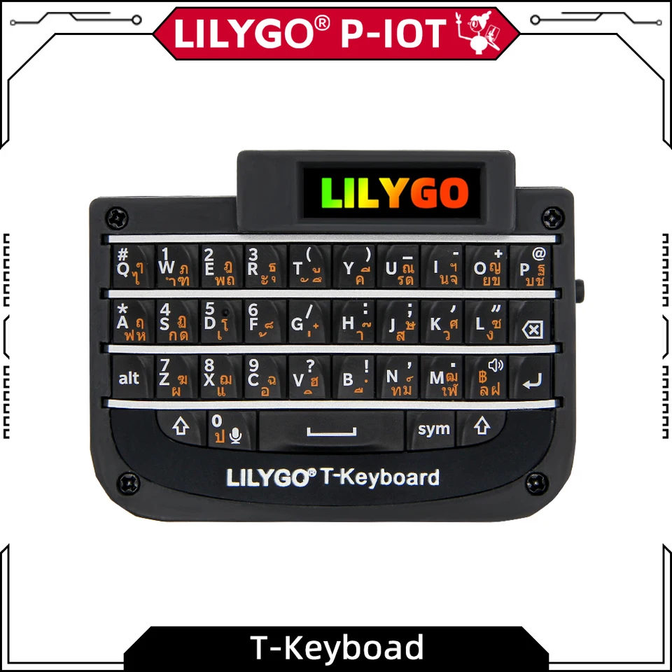 Lilygo® T-Keyboad ESP32-C3 Mini Wireless Bluetooth Keyboard Ozdoby stolovej stoličky sú použiteľné klávesnica pre iPad Samsung Xiaomi Huawei