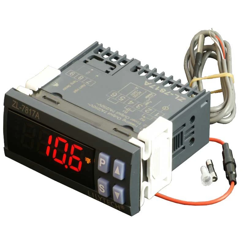 LilyTech ZL-7817A PID teplotný regulátor termostat s integrovaným napájacím zdrojom SSR 100-240VAC